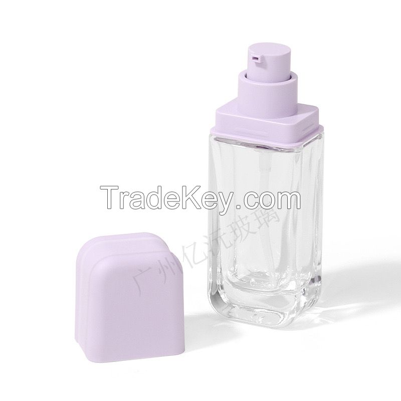 30ml foundation bottles, glass bottles, empty bottles, new cosmetic packaging bottles