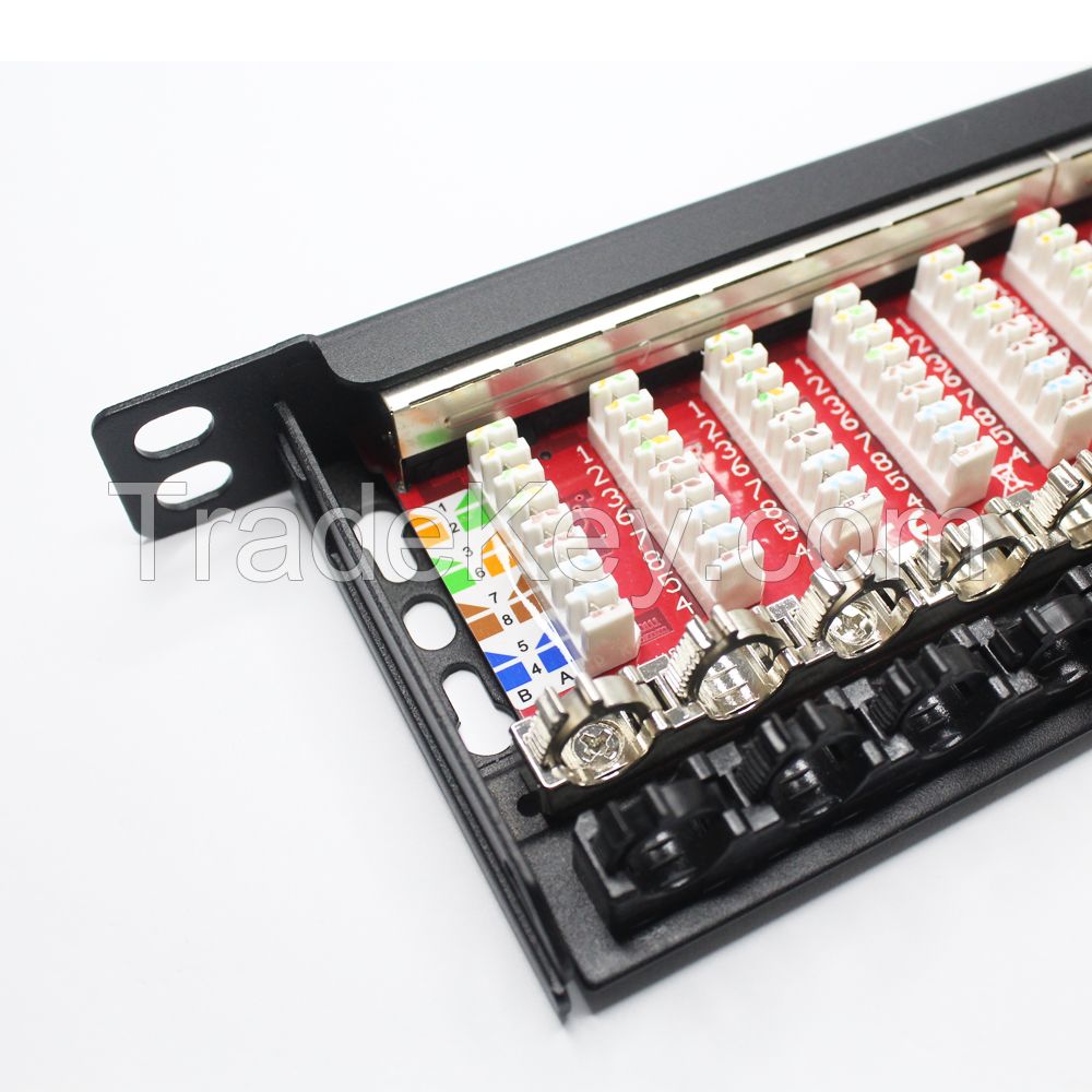 Accept OEM RJ45 Punch Down Keystone Ethernet Patch Panel