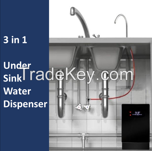 3 in 1 Under Sink Water Dispenser-ice water, sparkling water, hot water