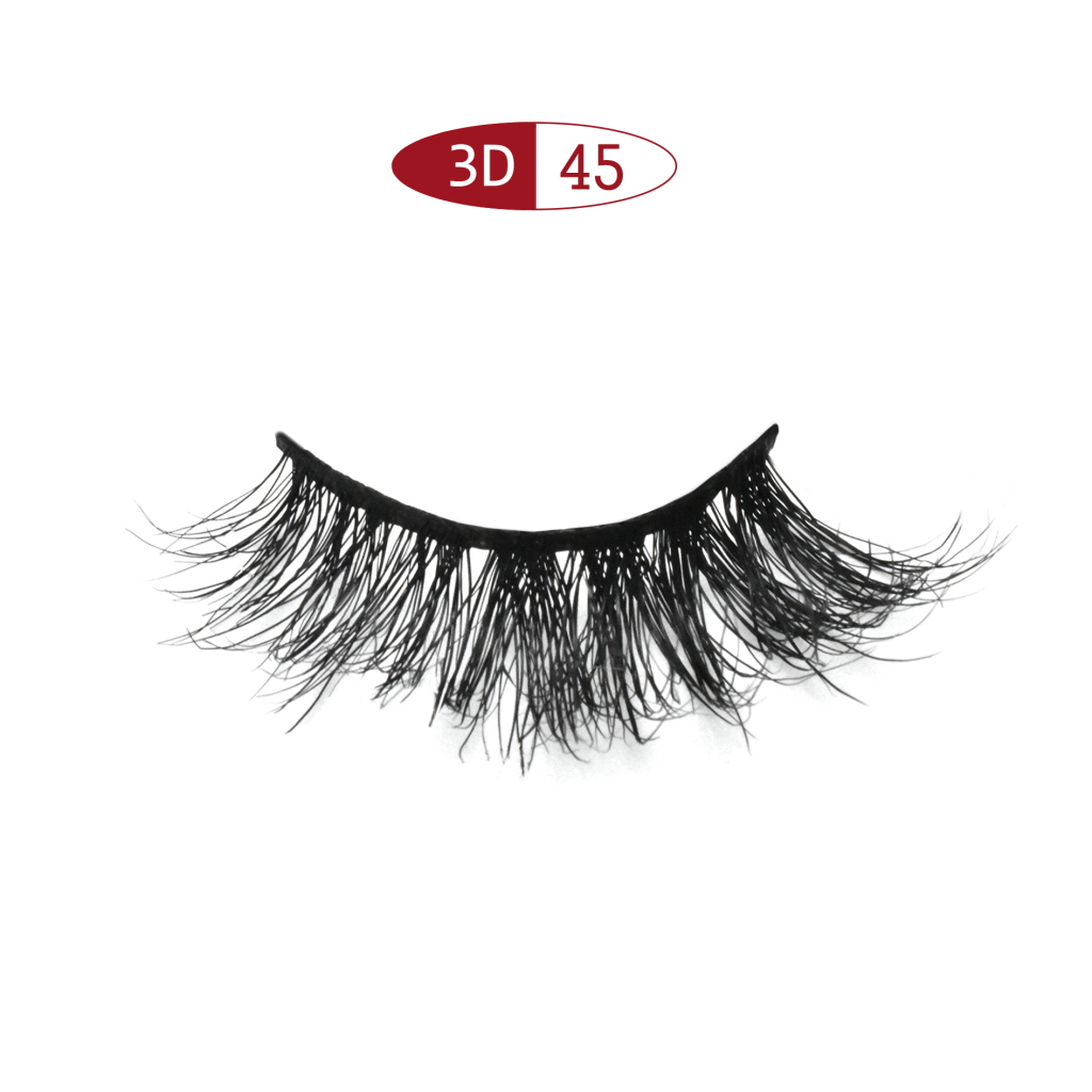 Luxury intensive 13mm light weight Horse hair eyelashes 3D45  / Intensive 14mm half strip horse hair eyelash 3D / Gorgeous 13mm half strip horse hair / Luxury 8mm half strip horse hair eyelash lashes / Wispy easy 6mm horse hair corner eyelash