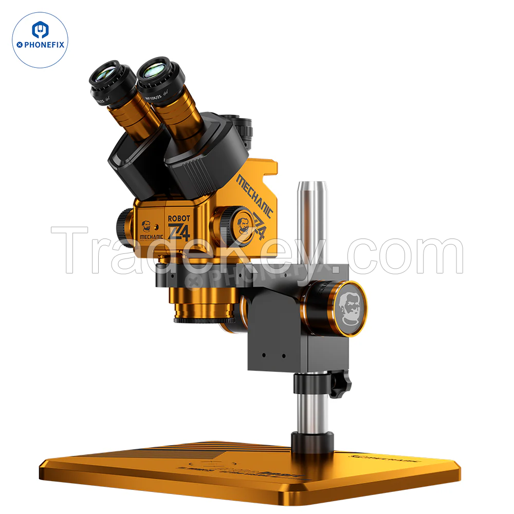 Mechanic ROBOT Z4 Trinocular Stereo Microscope PCB Observation