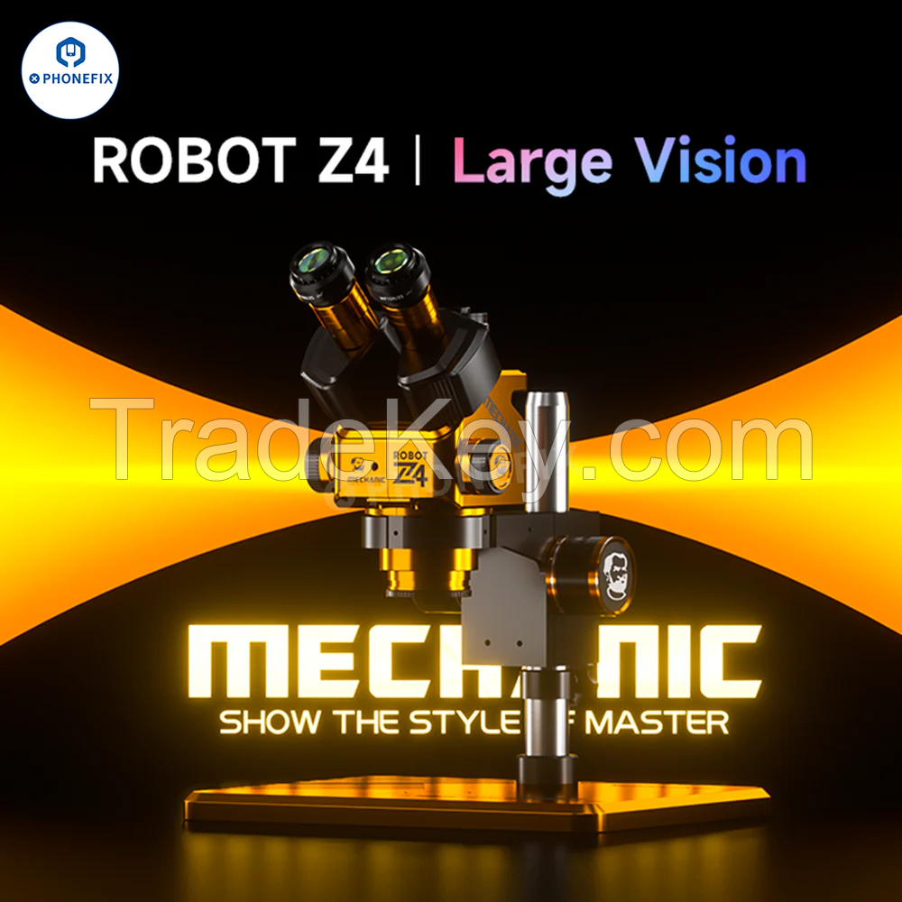 Mechanic ROBOT Z4 Trinocular Stereo Microscope PCB Observation
