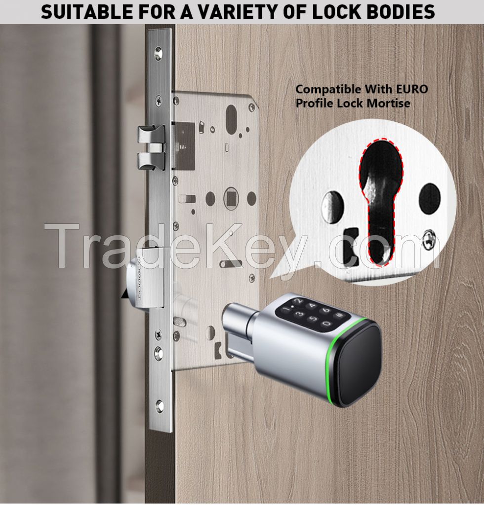 SZMYQ Tuya WiFi Smart Door Lock Keyless Smart Cylinder Door Lock (Password type)