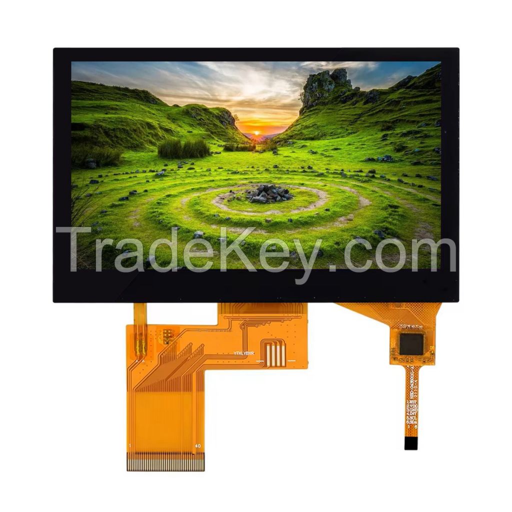 China Factory High Quality 4.3 Inch TFT LCD Display Module 480X272 RGB Interface Optional Resistive or Capacitive Touch Screen