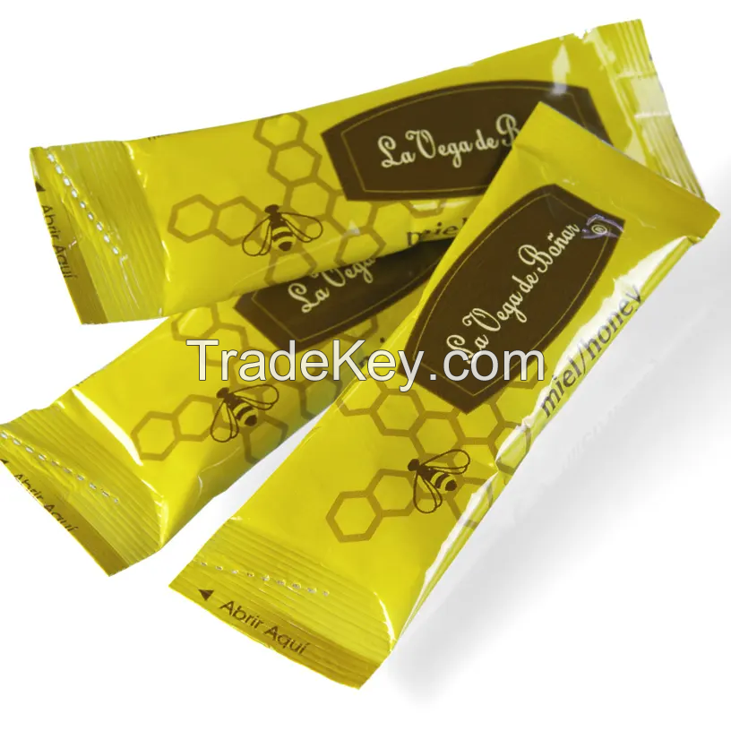 Custom printed  Royal Honey  stick packaging sachet  plastic Royal Honey honey sachet Royal honey