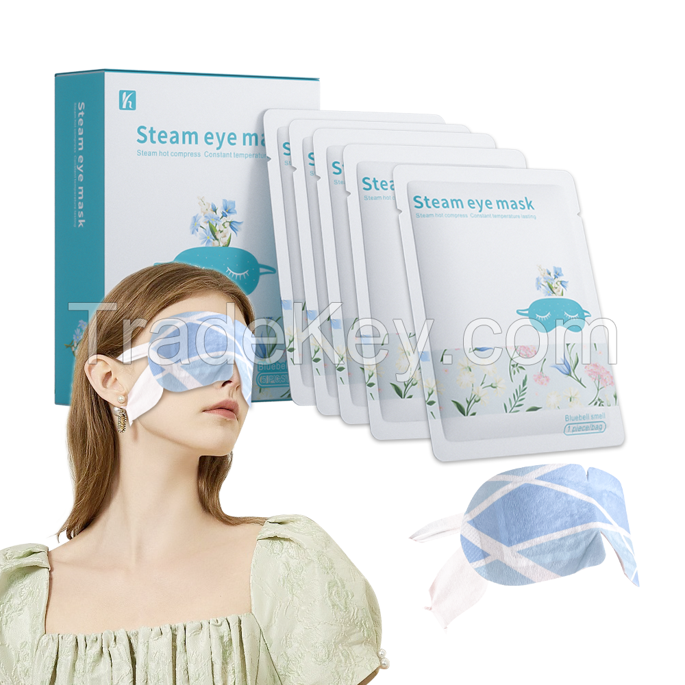 Non Woven Skin Friendly Air Activated 30 Minutes Spa Steam Eye Mask Relieve Visual Fatigue Anti Puffiness