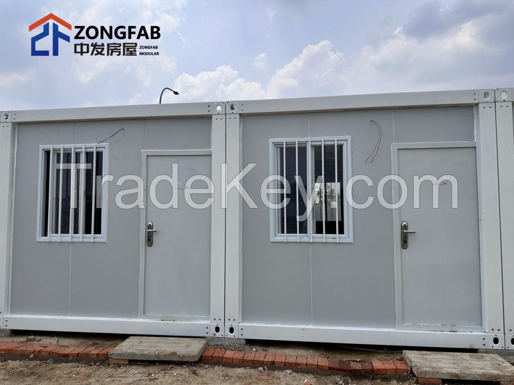 Container modular prefab house temporary building for Construction Site  office worker camp dormitory apartment