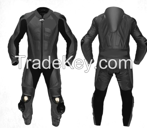 Men's Motorbike Leather Suit 00% Real Cow-Hide, 0.8mm Leather Material