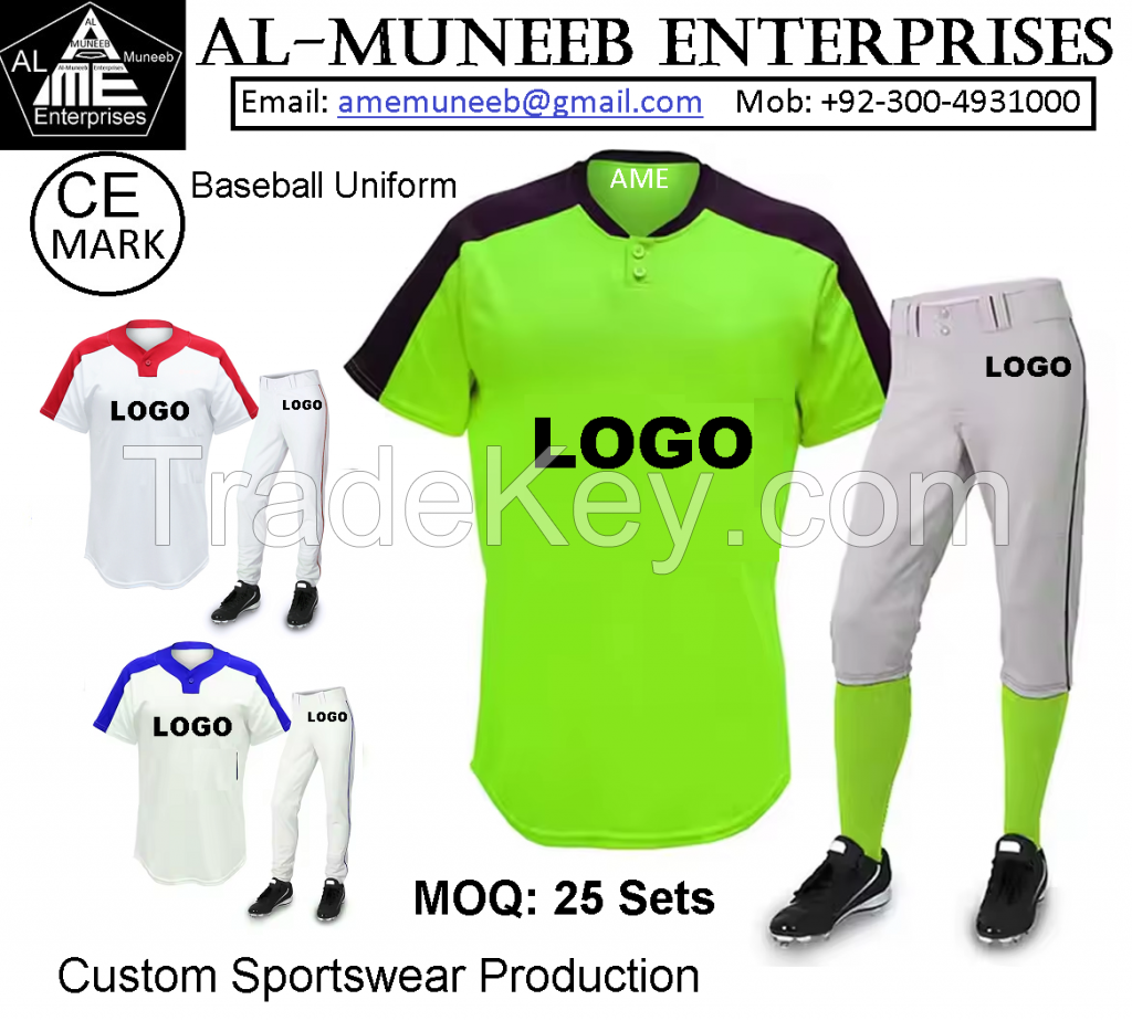 Custom Baseball Sports Team Uniform