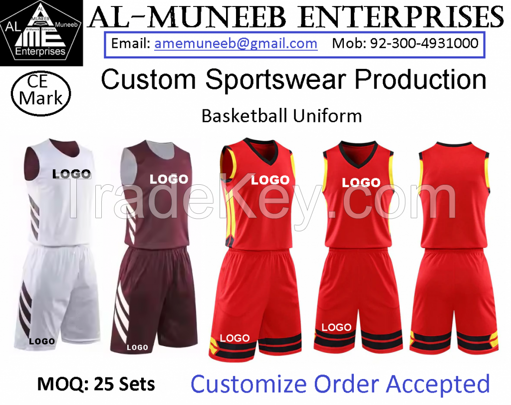 Custom Basketball Sports Team Uniform