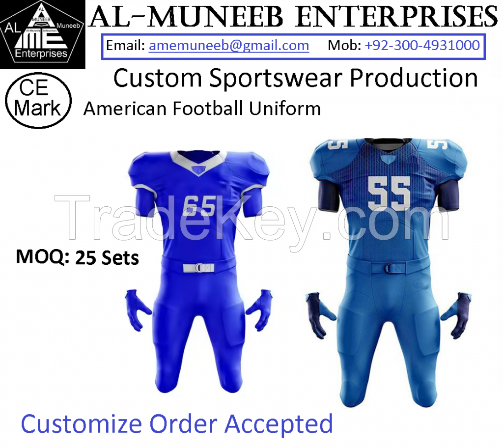 Custom American Football Sports Team Uniform