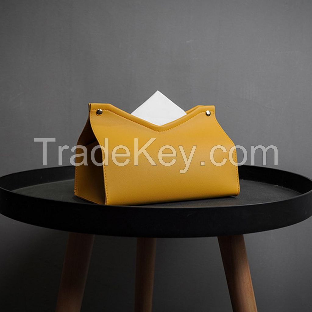 PVC Leather Tissue Box