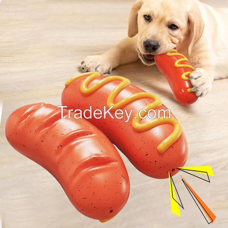 Hot Dog Shape Dog Chew Toy