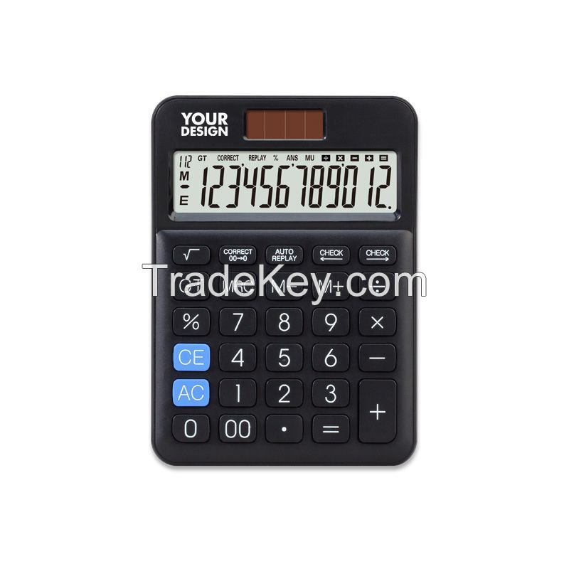 12 Digit Dual Power Desktop Business Calculator