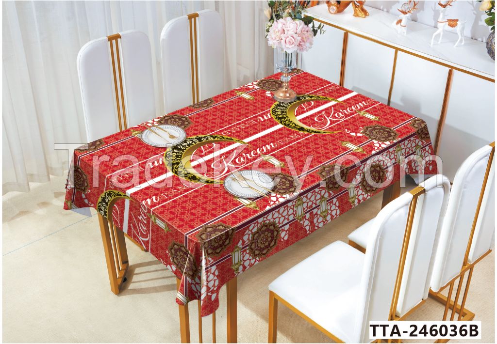 New hot sell Ramadan  PVC Tablecloth