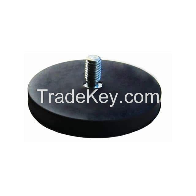 NDFEB RUBBER COAT 43X6MM M6 MALE