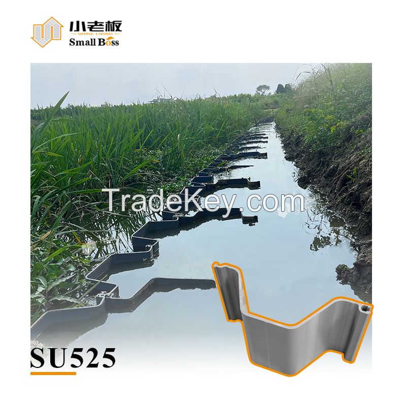 PVC Vinyl Sheet Pile steel replacement for seawall protection
