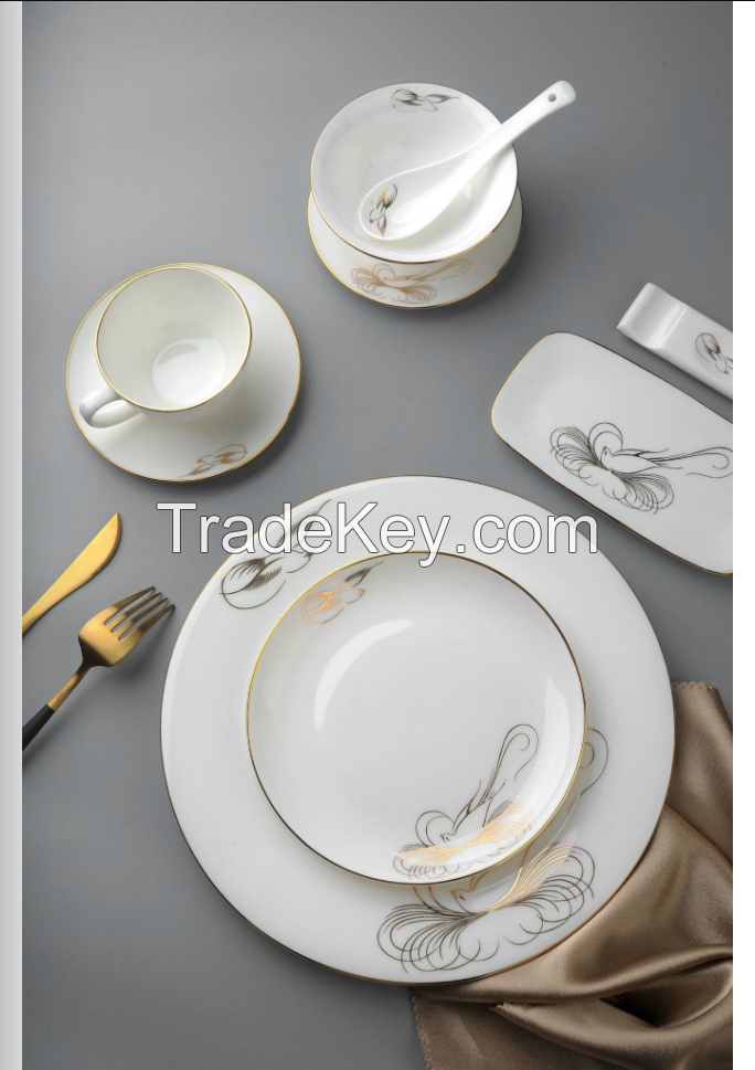 Bone Ceramic General Ceramic Dinnerset for Home