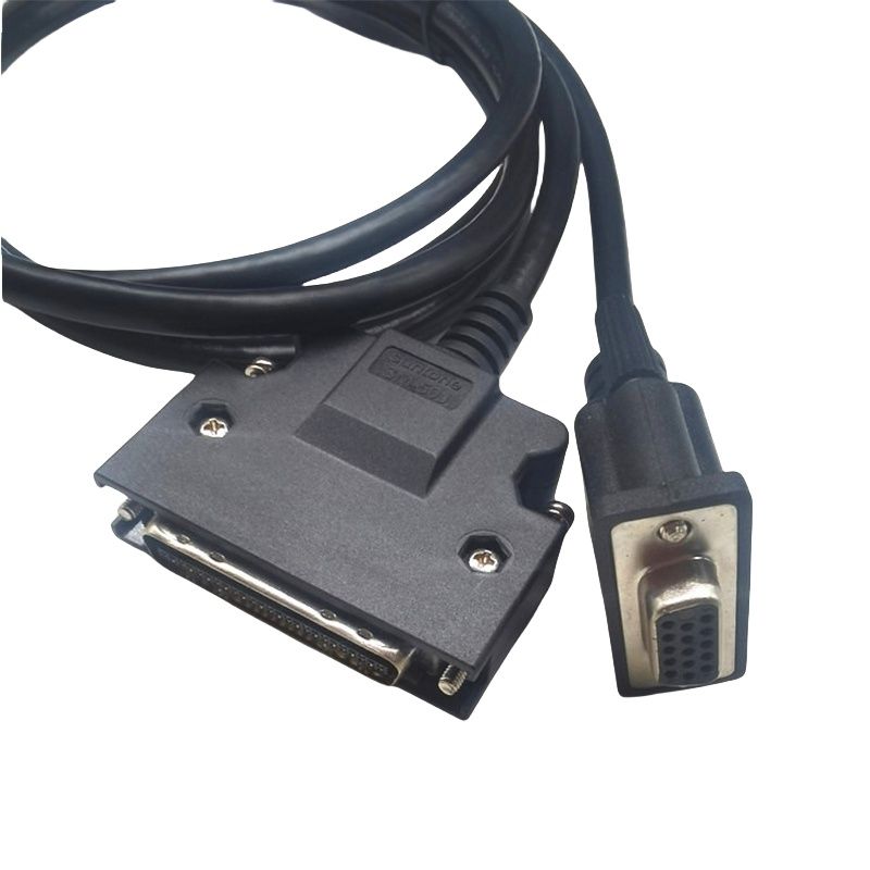 RJ7116 Harness Wire Cable SCSI to HDB15 female serial cable SCSI50P cable to VGA black CN cable
