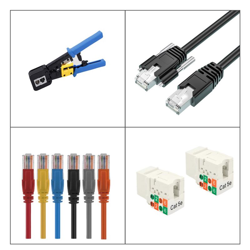 B11042 Cat6 Non-Shielded 8P8C Gold-Plated Network Crystal Head, RJ45 Connector