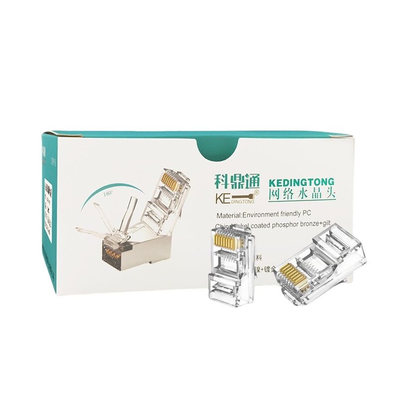 B11042 Cat6 Non-Shielded 8P8C Gold-Plated Network Crystal Head, RJ45 Connector