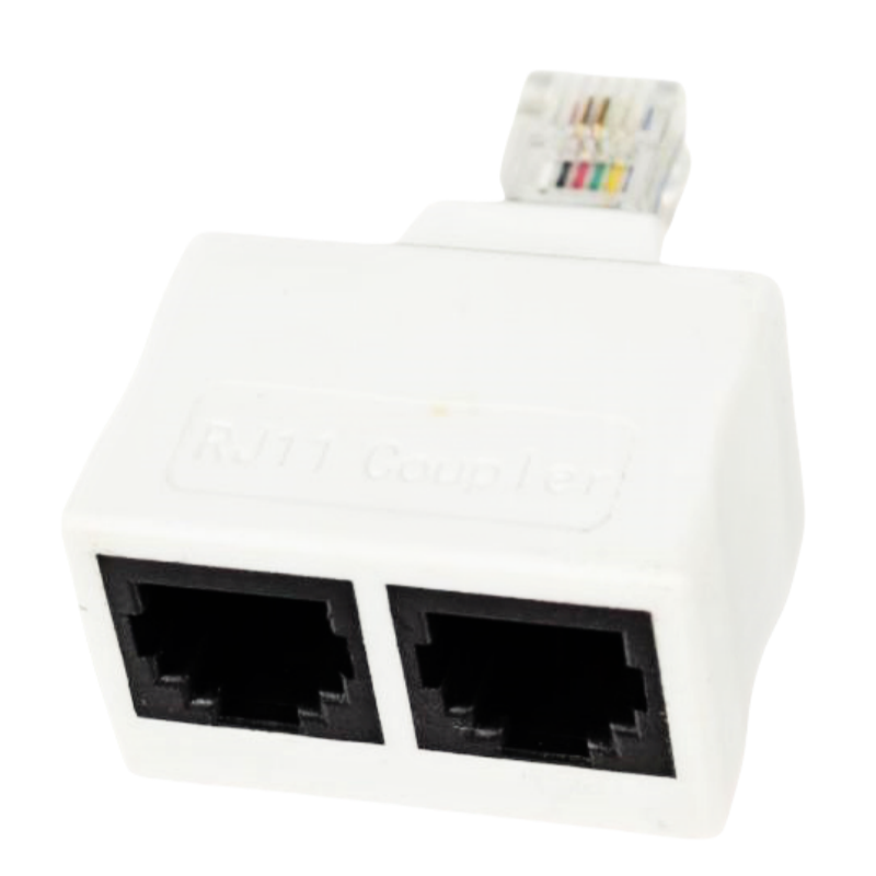 8P8C Three-way Adapter, RJ45 Connector, 10P10C Male-to-Female and Female-to-Female, RJ4850 Shielded, All-plastic, Black