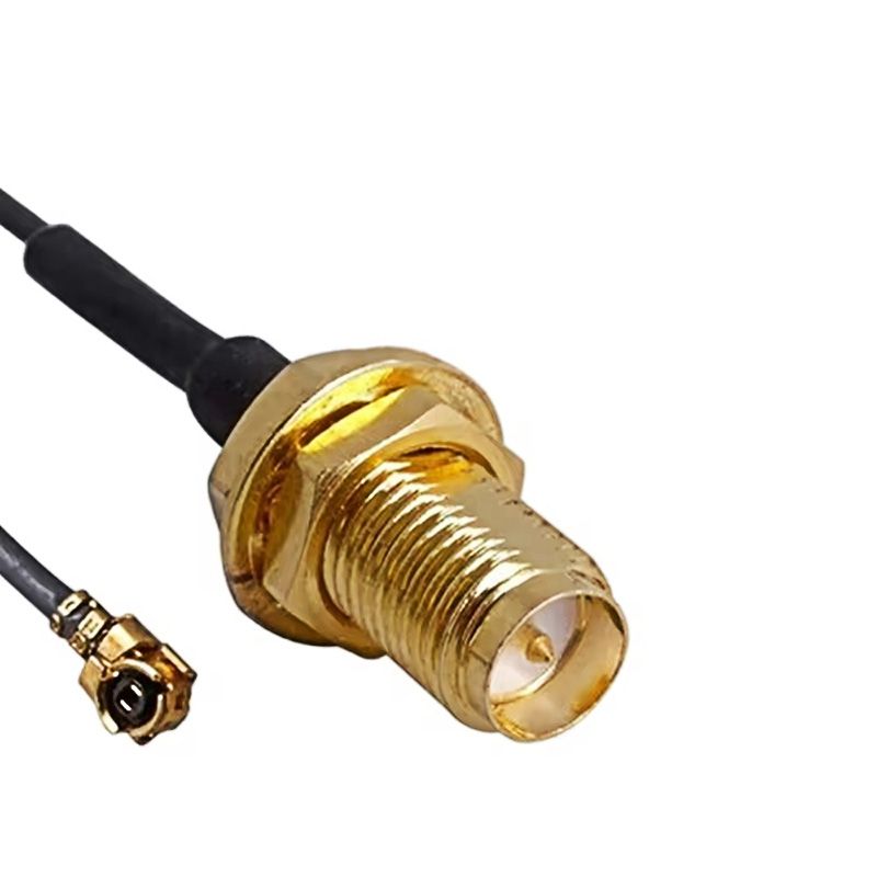 Radio Frequency Coaxial Elastic Alloy Female UFL Pigtail Cable 