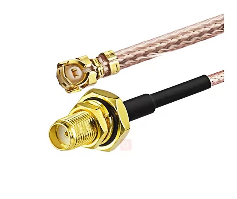 Radio Frequency Coaxial Elastic Alloy Female UFL Pigtail Cable 