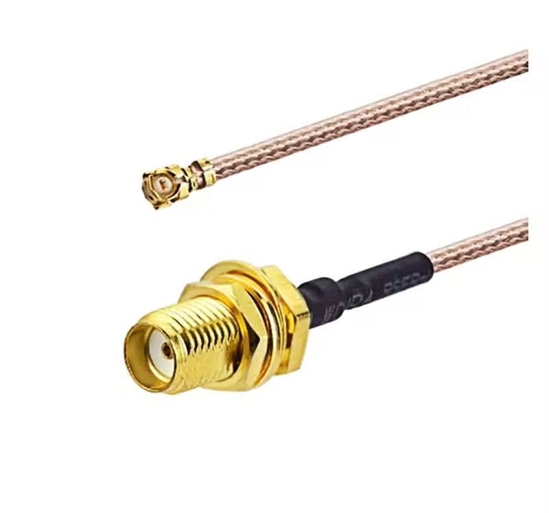 Radio Frequency Coaxial Elastic Alloy Female UFL Pigtail Cable 
