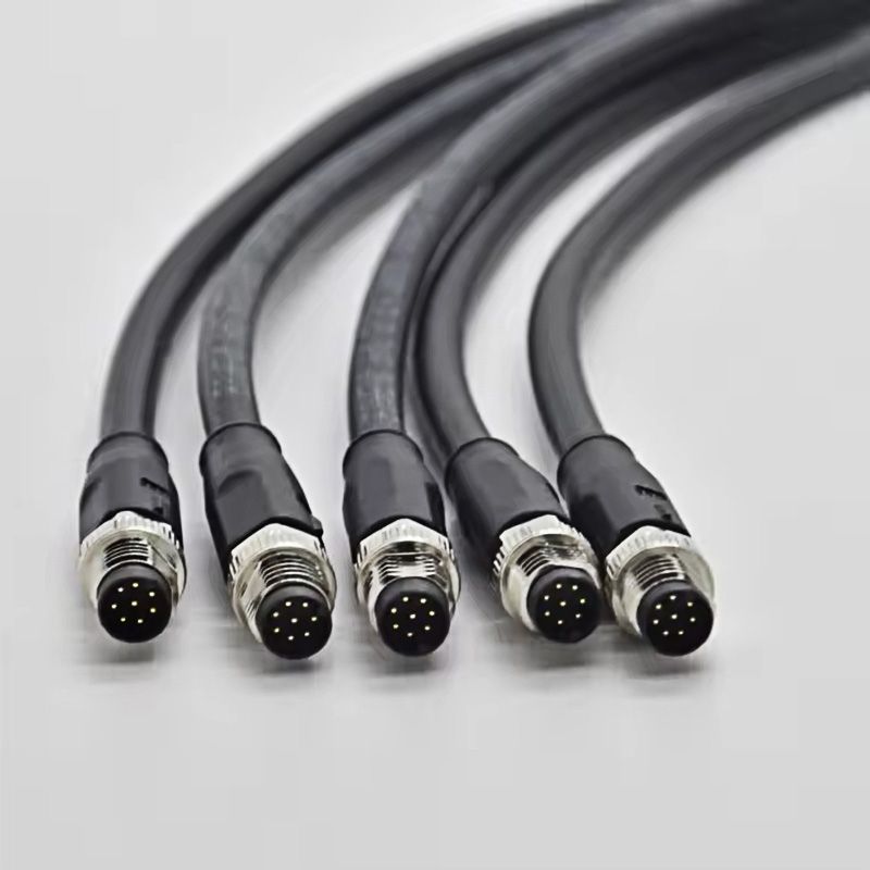Customized Cable-77 3405 0000 50003-0500 M8 3Pin Female Overmolded Connector Waterproof Cable 