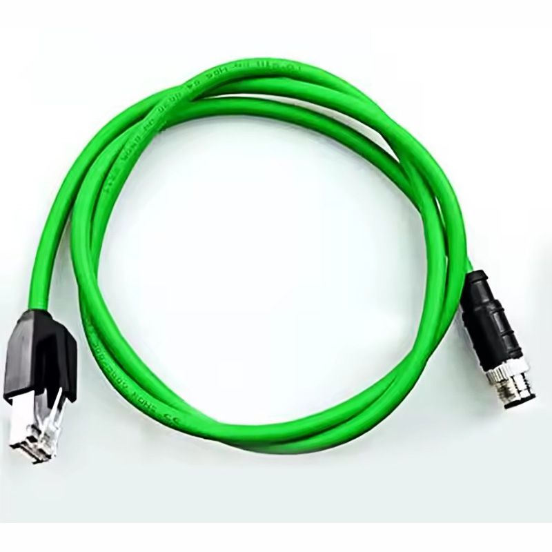 Customized Profinet M12 8pin to RJ45 Male Waterproof Cable for Industrial Camera of Cat6