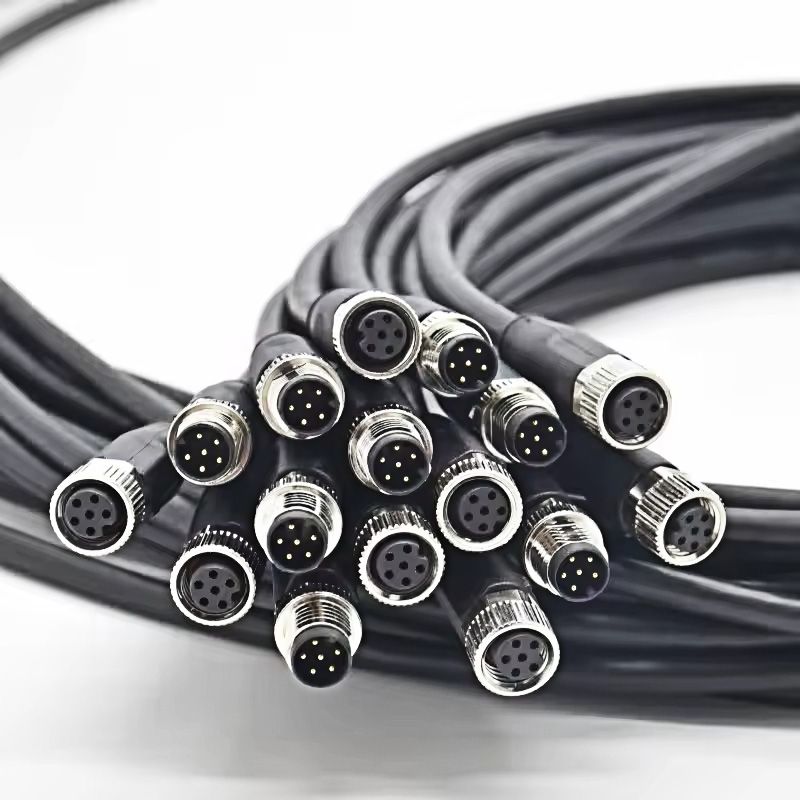 Customized Cable-77 3405 0000 50003-0500 M8 3Pin Female Overmolded Connector Waterproof Cable 