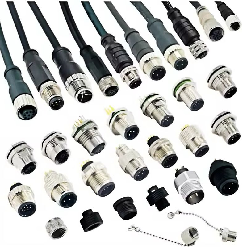 Custom Nema2000 Connectors, IP67/IP68 Waterproof T-Connectors, Male and Female, 7/8", 4P, 5P, 6P M12 5-Pin Connectors
