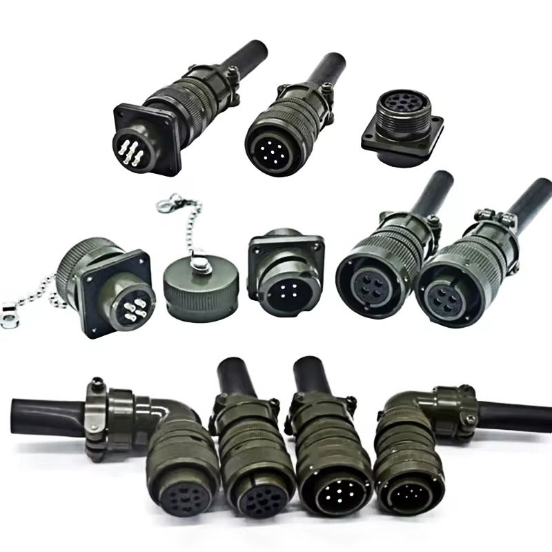MS MIL Connector 5105 Aviation Plug and Socket, MS3106, MS3102, 10SL, 12S, 14S, 16S, 18, 20, 22, 24, 28, 32, 36, 48 Circular Connectors, MIL-C-5015