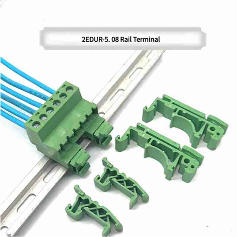 Rail-mounted Terminal Block, 2EDG-UKR-5.08 Plug-and-Socket Type, Weldless Butt-Joint, Matched with 35/15MM Leg Rail for Plugging and Unplugging 
