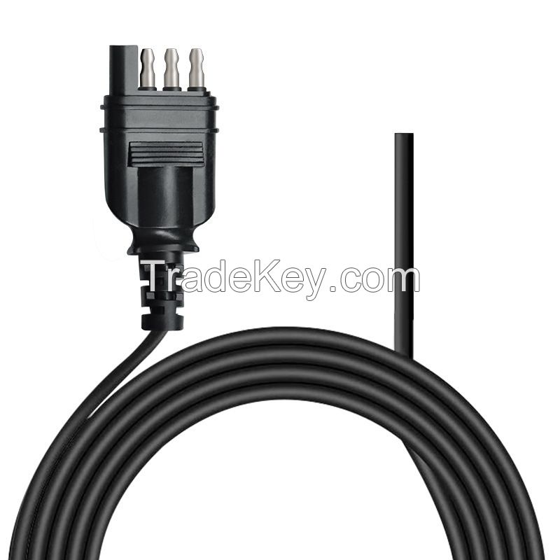 American SAE 4-pin Trailer, Automobile Wire Harness, Universal Connection and Extension Trailer Wire, Tail Light, Signal Light and Power Cord