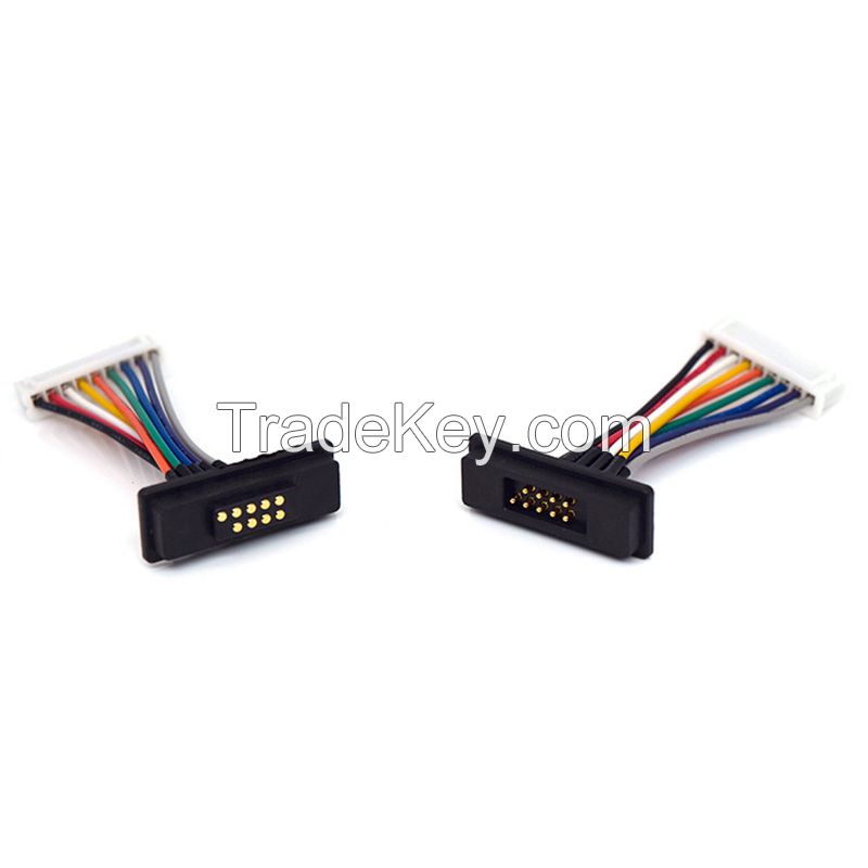 Magnetic Charging Terminal Wires For Smart Wearable Medical Devices, Magnetic Connectors, 9-Pin Magnetic Charging Terminal Wires