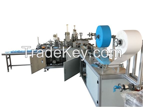 Basic Type Mouth Mini Ultrasonic Mask Machine 3ply Flat Face Mask Making Machine