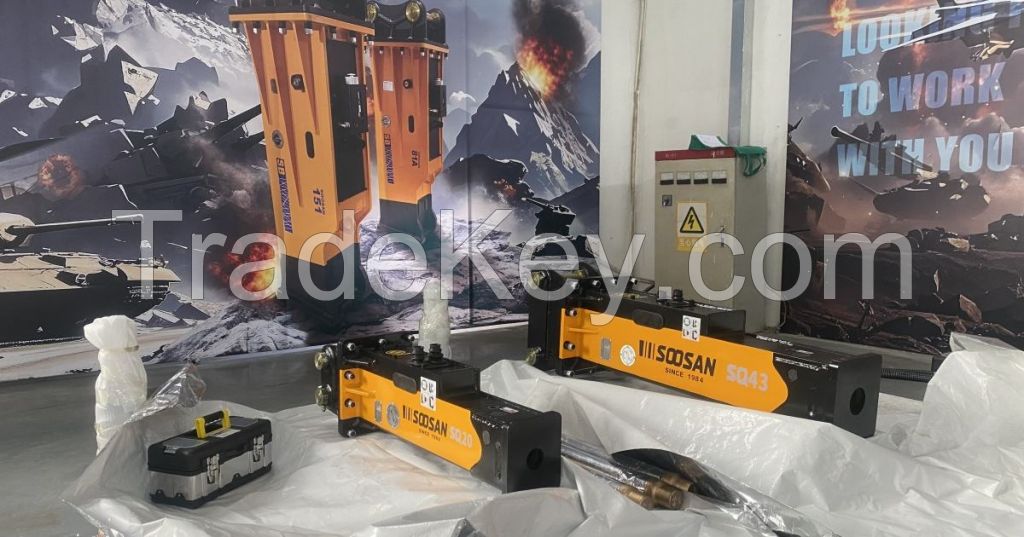 Hydraulic Breaker SQ 20 Box Type Suitable for Mini Excavators and bob Cat Skid Steer Loader Good Quality for Hard Rocks