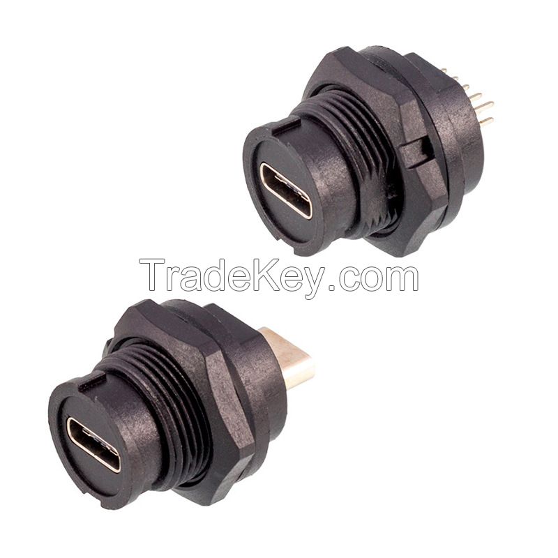 Waterproof USB Type C Connector