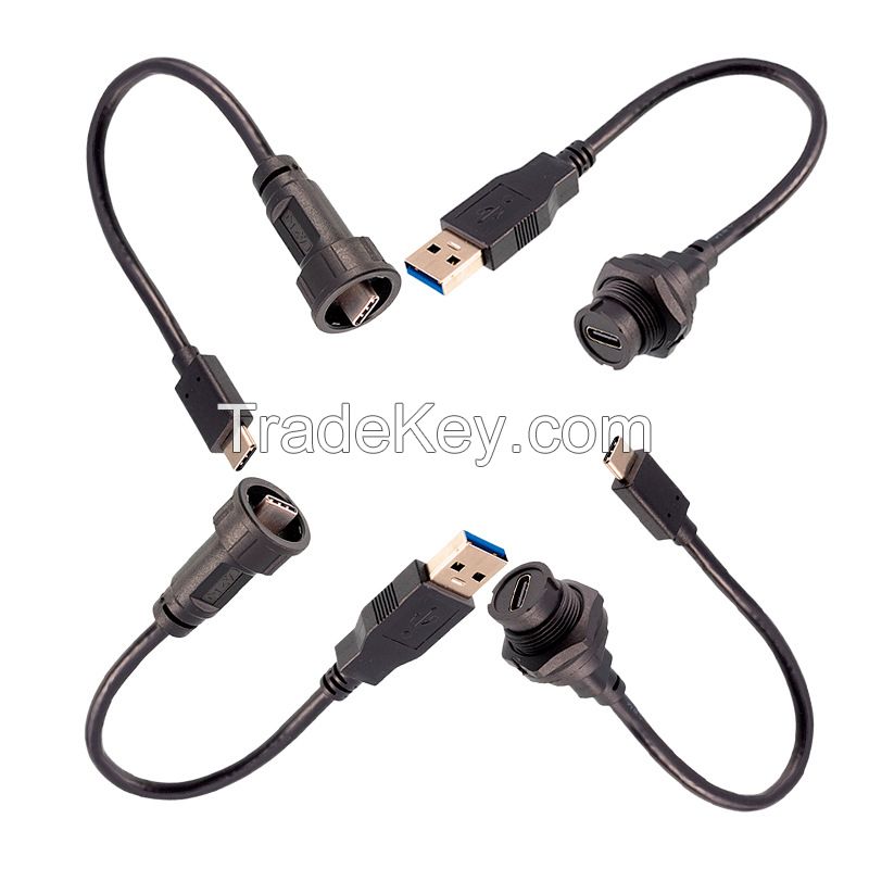Waterproof USB Type C Connector