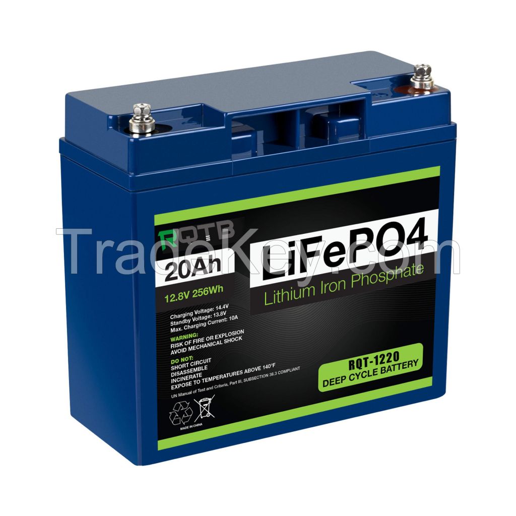 RQT - 12V50AH Lithium Iron Phosphate Battery for Solar Photovoltaic Lighting, Monitoring and Small - scale UPS Backup Power Supply