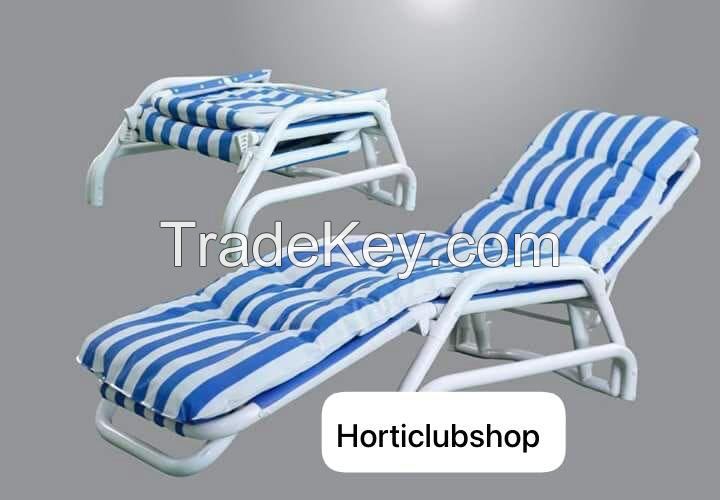 Durable pvc sun loungers or recliners