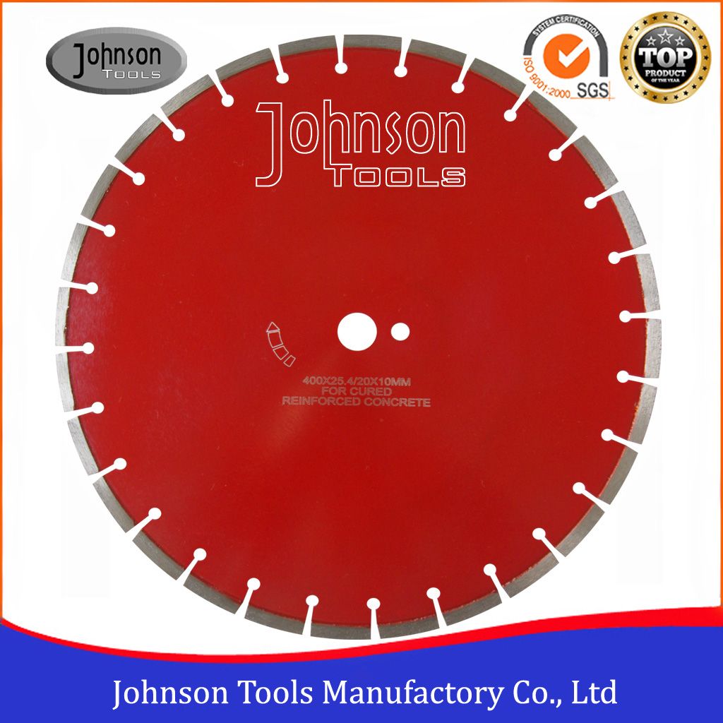 400mm Diamond Blade for Cutting No Reinforcement Cured concrete , Old Concrete