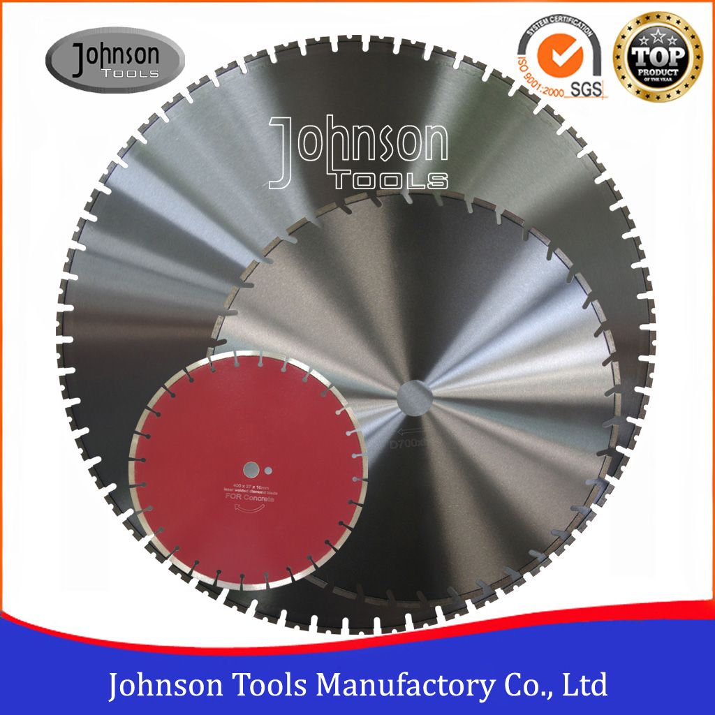 105-600mm Laser Welded Concrete Cutting Blade for Cured Concrete