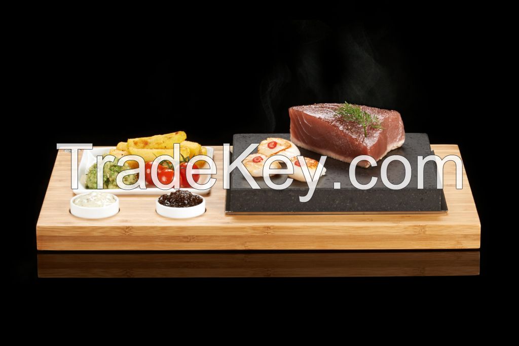 SteakStones Steak Plate and Sauces Set 