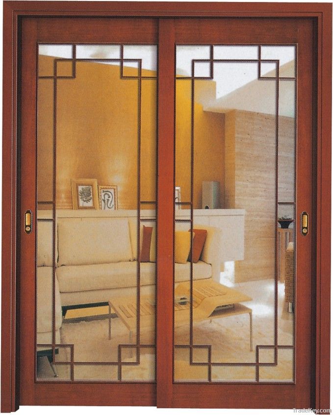 Wooden Sliding Glass Door