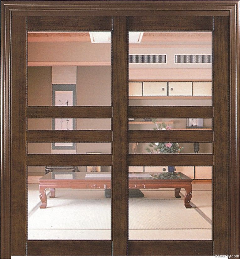 Wooden Sliding Glass Door