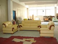 Deluxe Half Leather Sofa Set