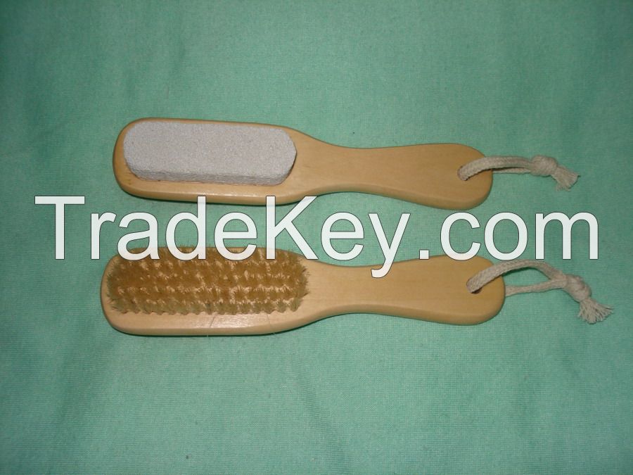 Pumice stone brush